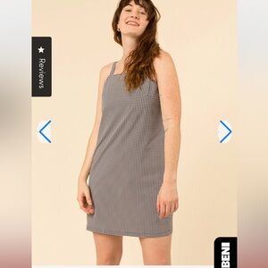 Wayre Black and White Checkered Dress